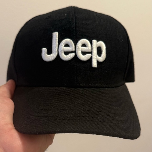 Jeep Logo Adult One Size Adjustable Black Baseball Hat Cap Cotton - Picture 1 of 6
